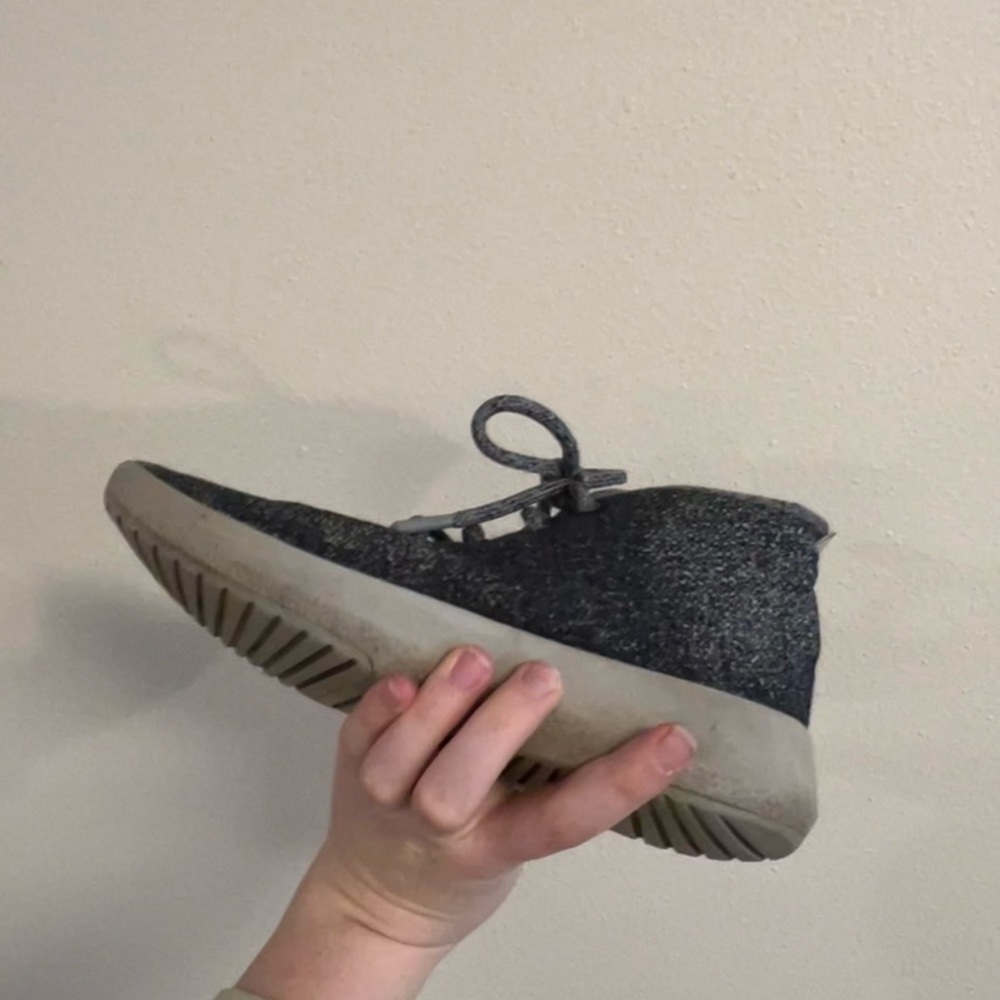 Allbirds Women's Wool Runner-up Mizzles in Natural Grey 8 - Picture 12 of 14